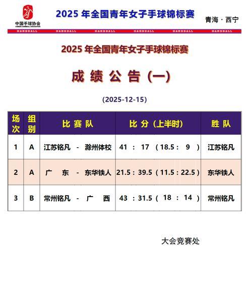 2025年全国青年女子手球锦标赛收官 2025年全国青年女子手球锦标赛收官
